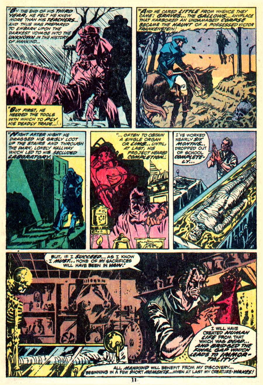 Read online Frankenstein (1973) comic -  Issue #1 - 9