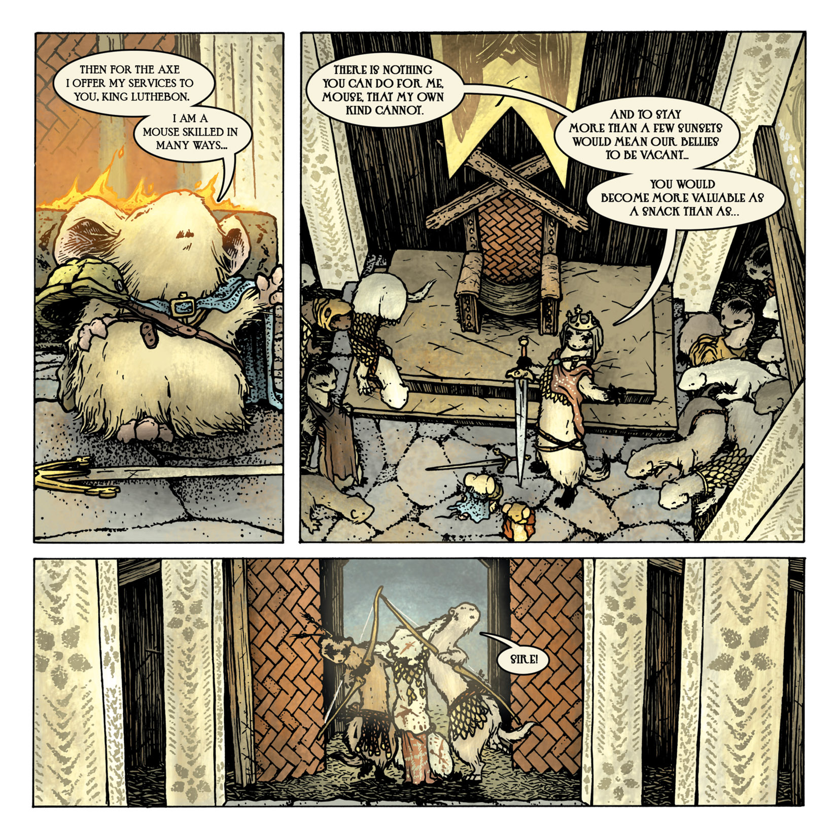 Read online Mouse Guard: The Black Axe comic -  Issue #3 - 17