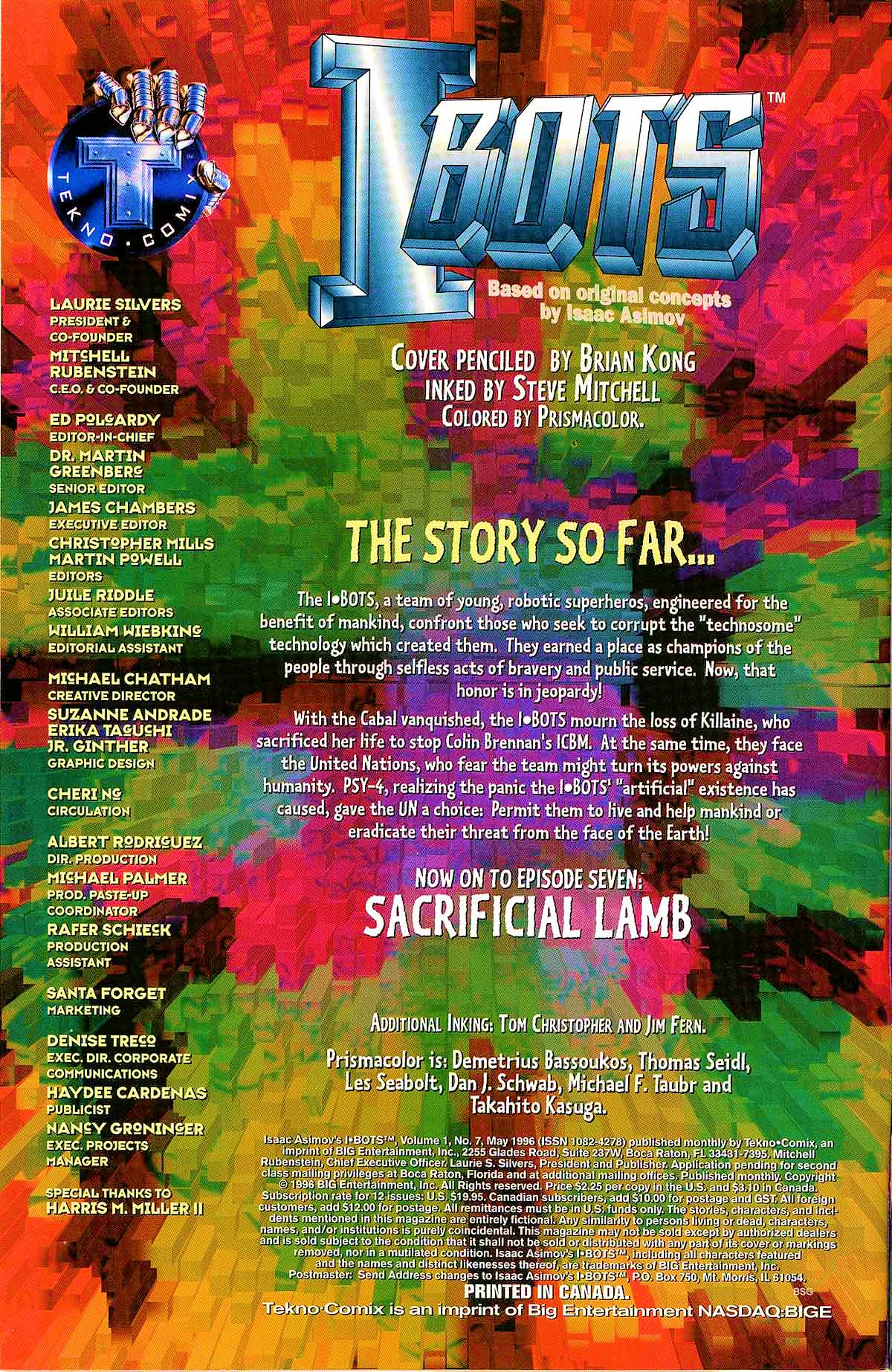 Read online Isaac Asimov's I-Bots comic -  Issue #7 - 2