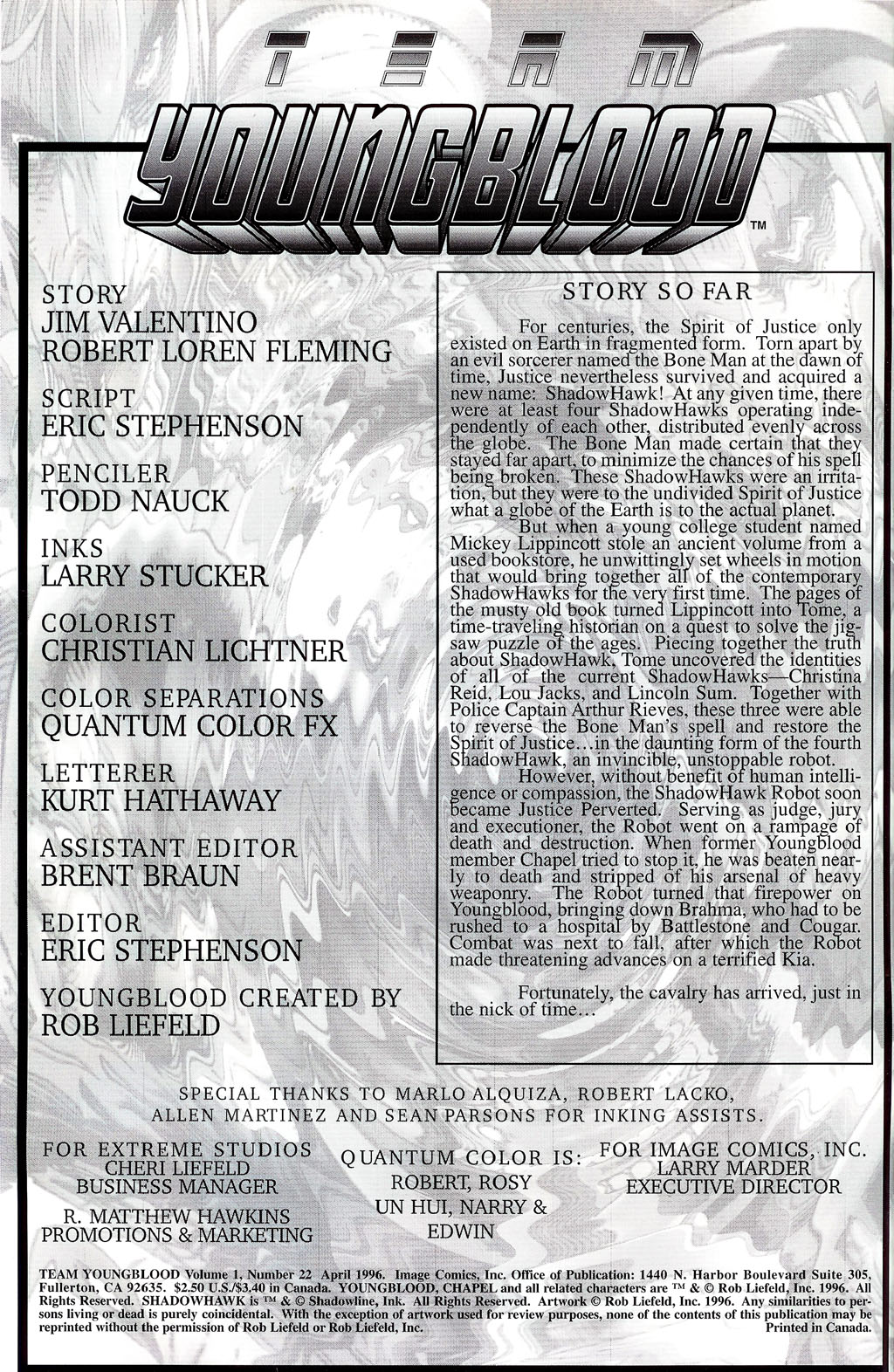 Read online Team Youngblood comic -  Issue #22 - 2