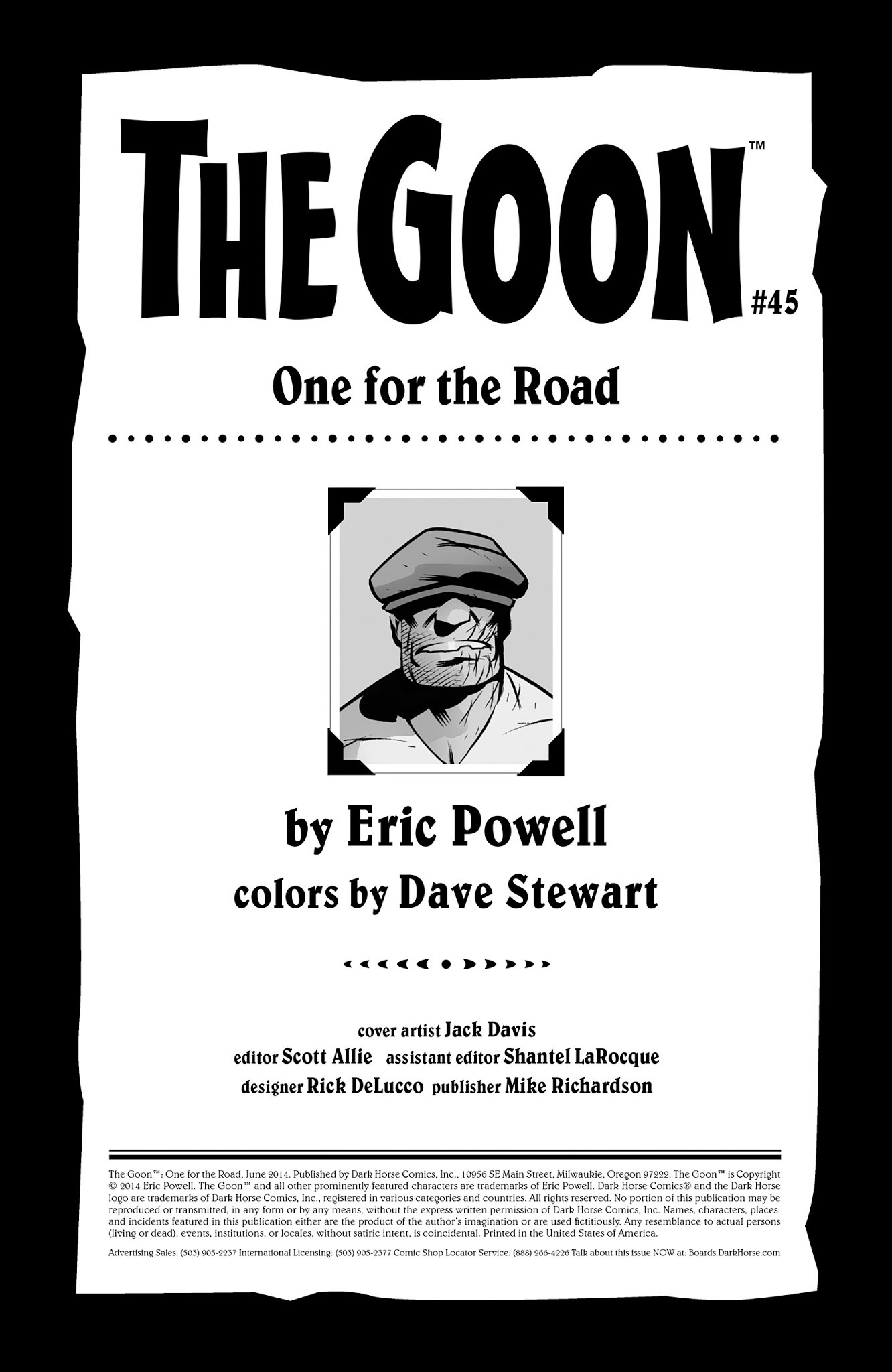 Read online The Goon: One for the Road comic -  Issue # Full - 2