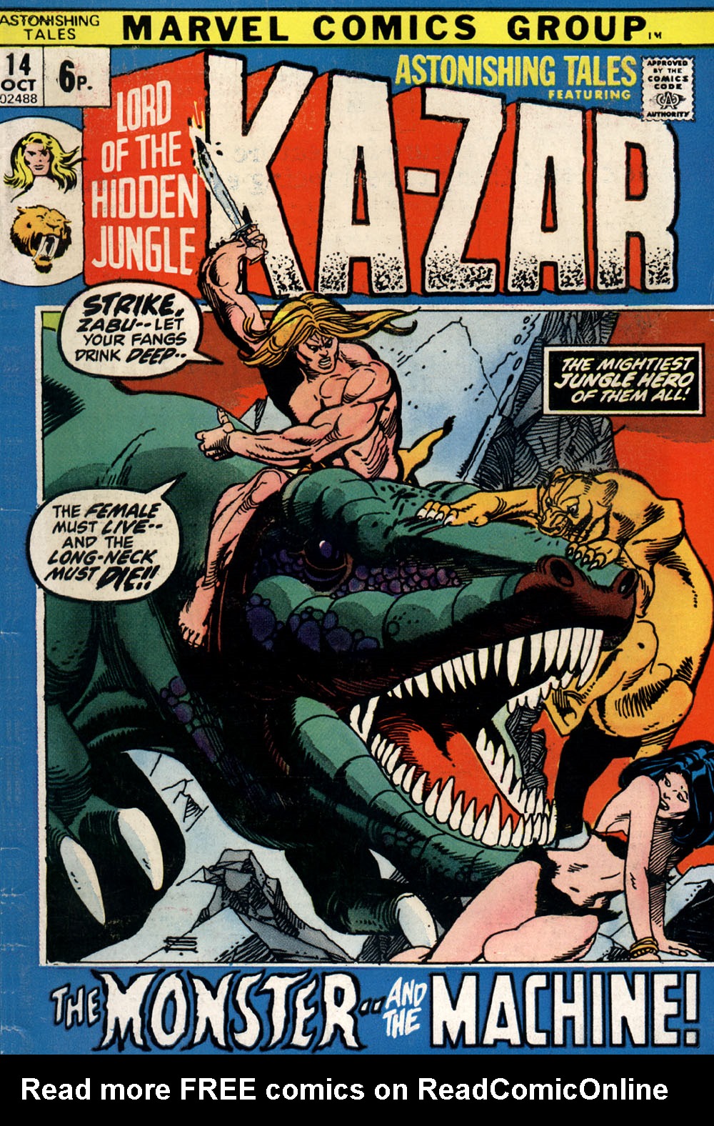 Read online Astonishing Tales (1970) comic -  Issue #14 - 1