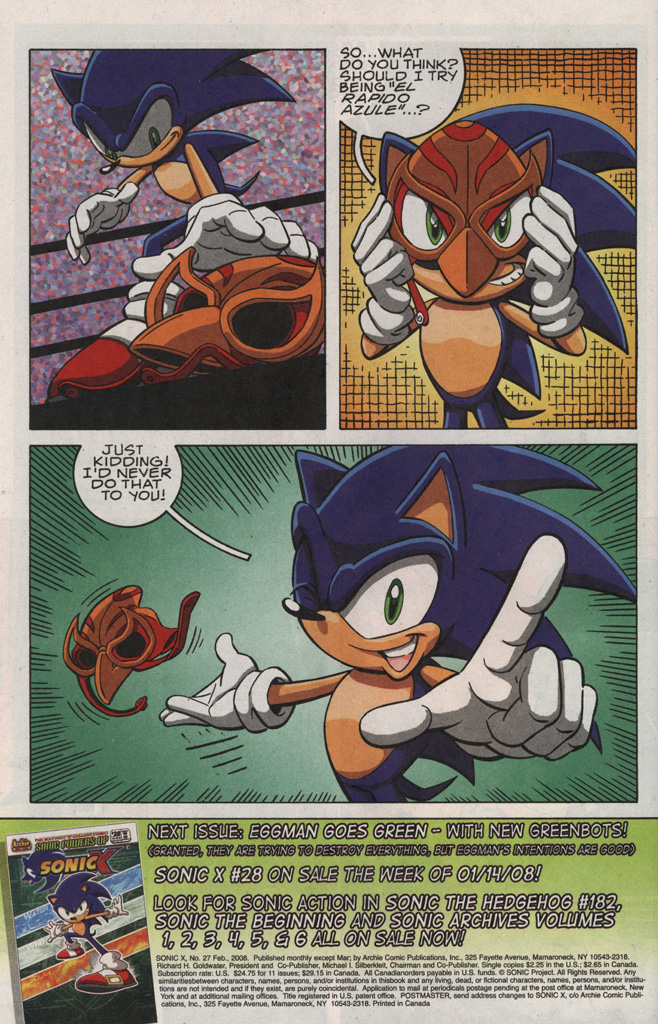 Read online Sonic X comic -  Issue #27 - 34