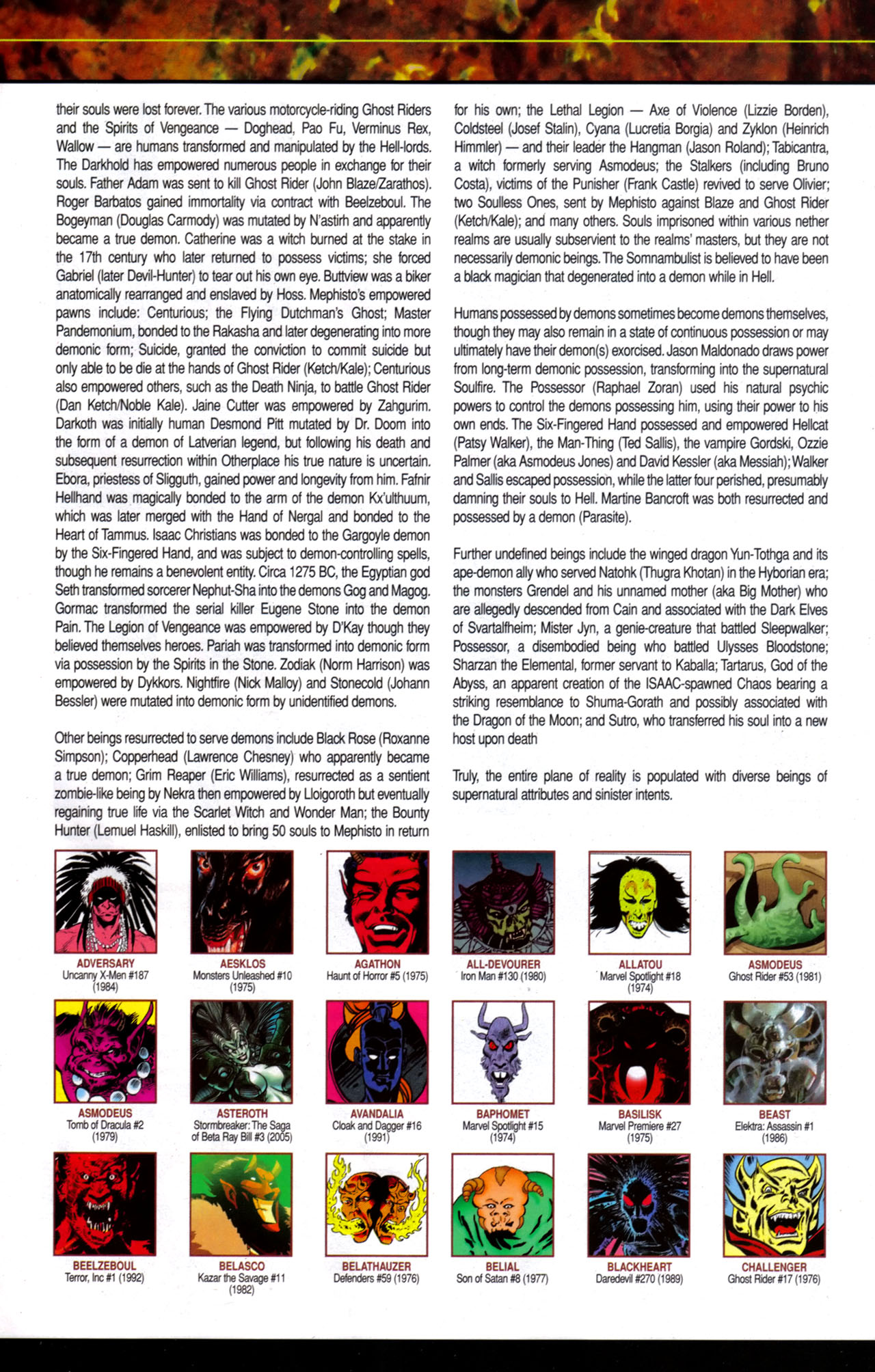 Read online Marvel Zombies: The Book of Angels, Demons & Various Monstrosities comic -  Issue # Full - 19