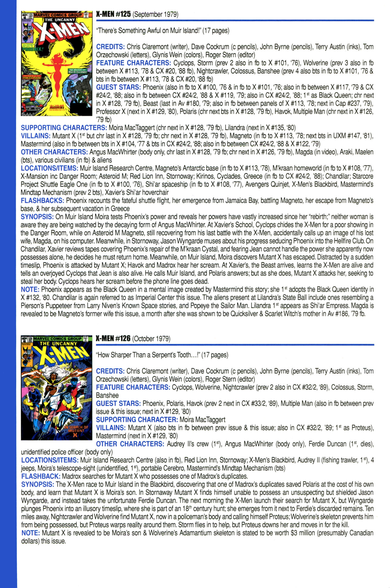 Read online Official Index to the Marvel Universe comic -  Issue #3 - 54