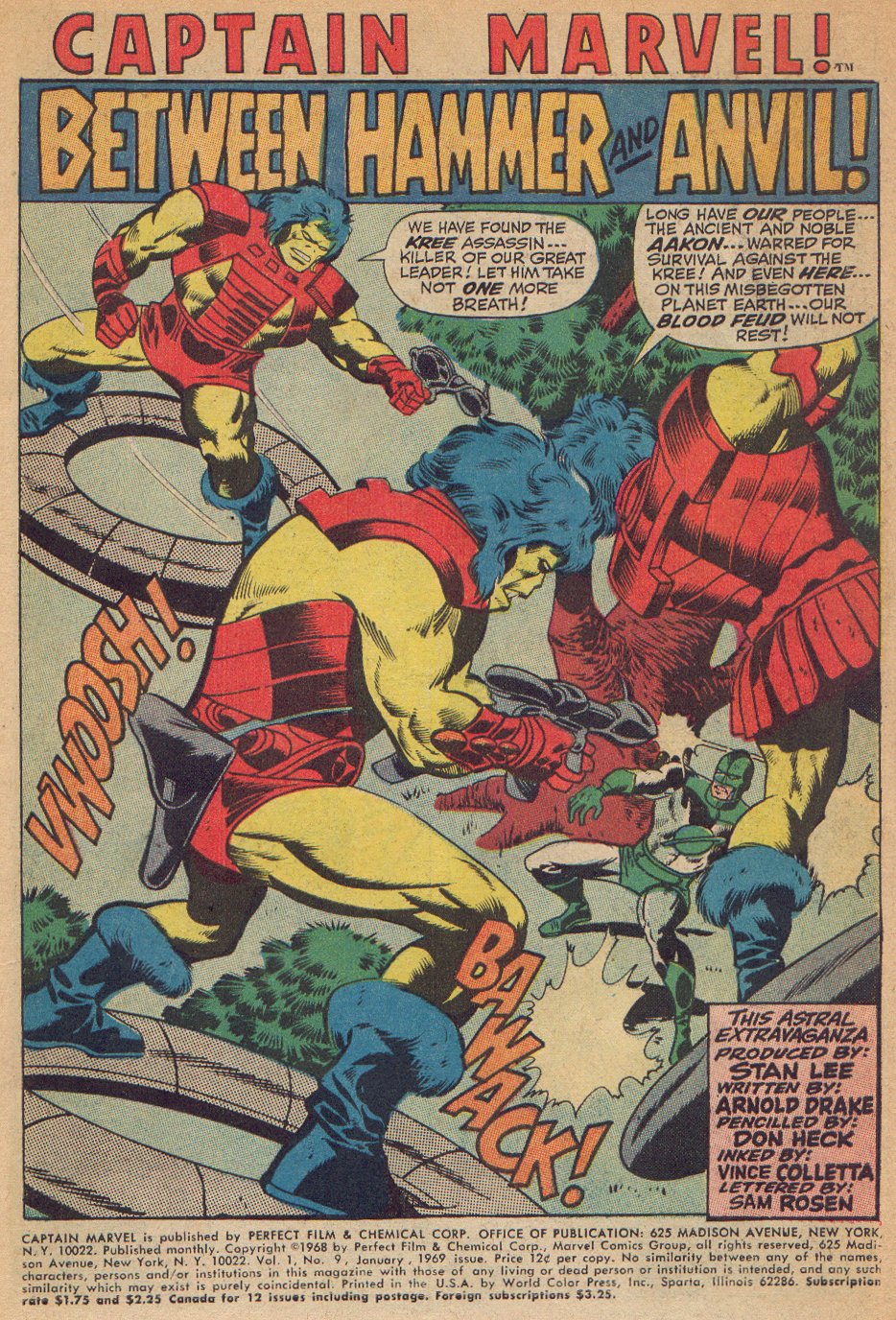 Read online Captain Marvel (1968) comic -  Issue #9 - 2