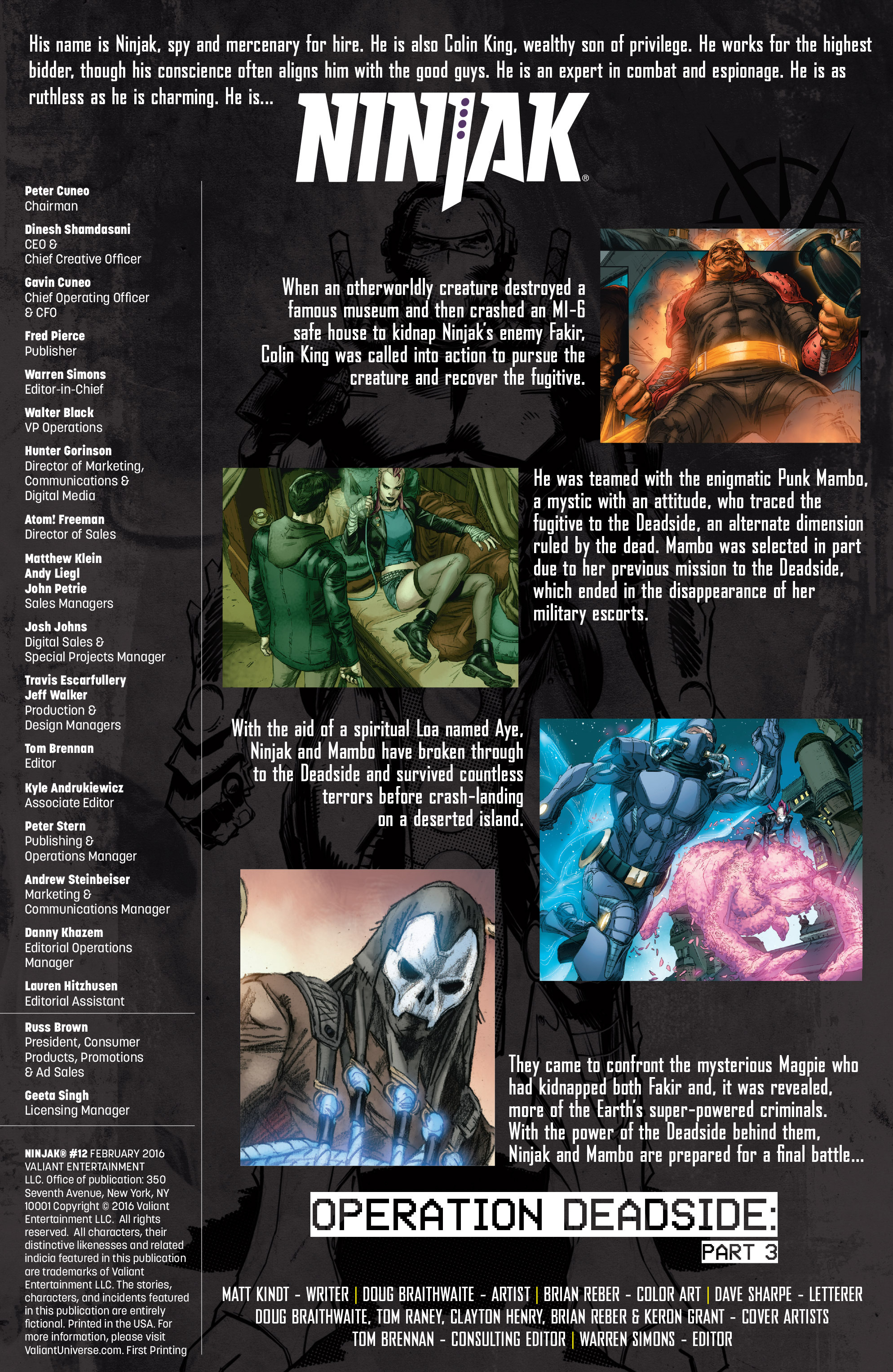 Read online Ninjak (2015) comic -  Issue #12 - 2
