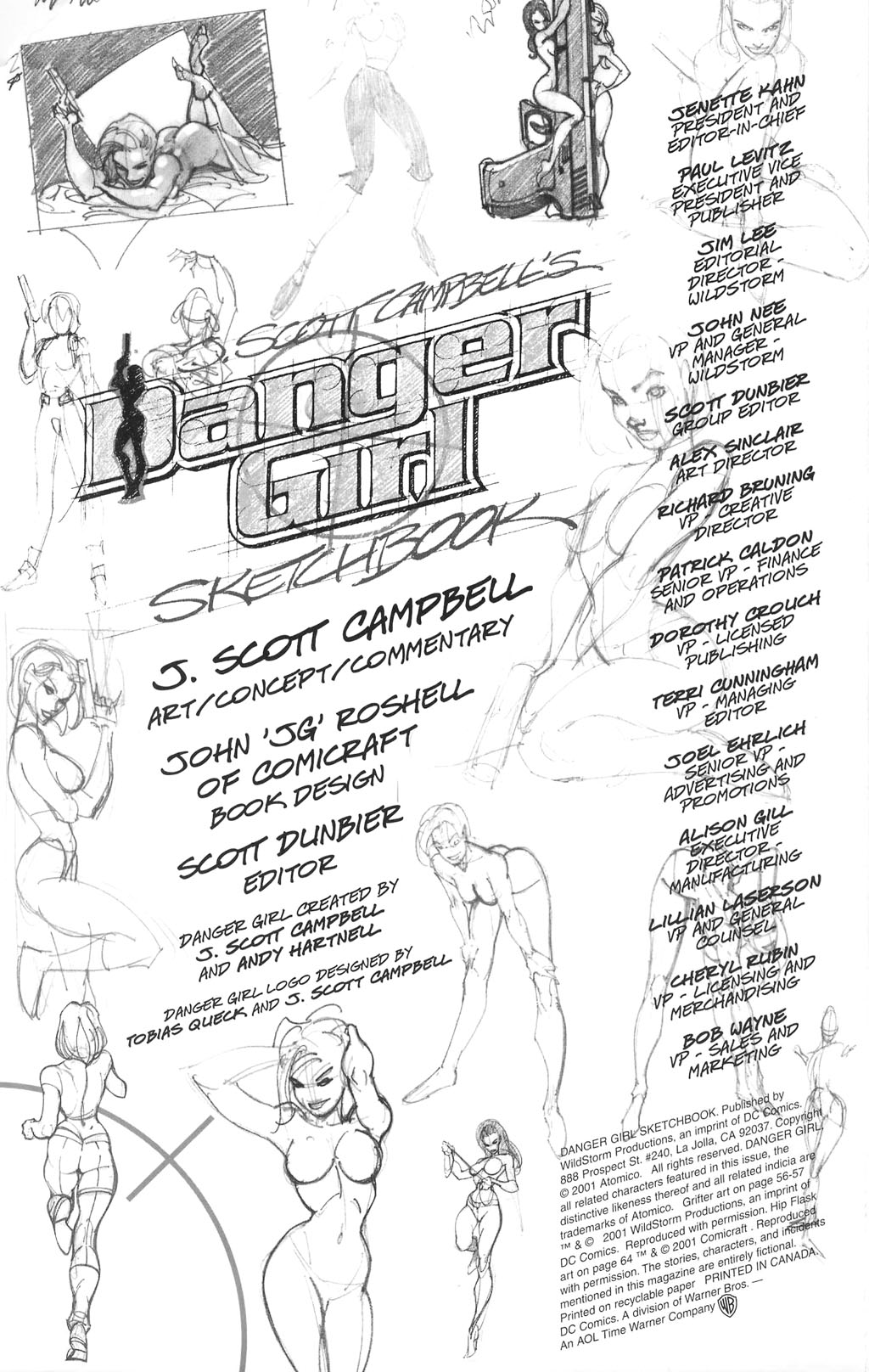 Read online J. Scott Campbell's Danger Girl Sketchbook comic -  Issue # Full - 2
