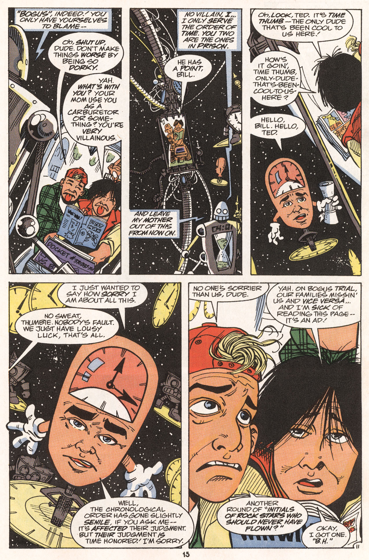 Read online Bill & Ted's Excellent Comic Book comic -  Issue #6 - 16