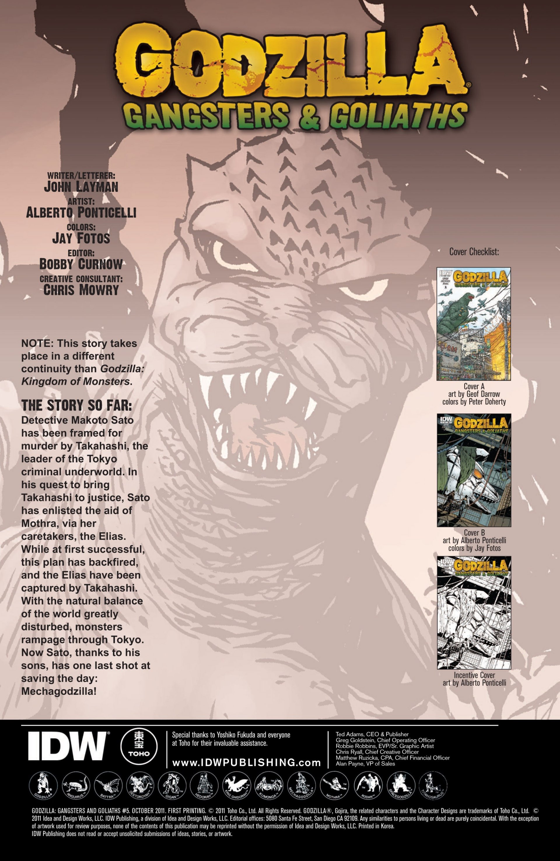 Read online Godzilla: Gangsters and Goliaths comic -  Issue # Full - 105