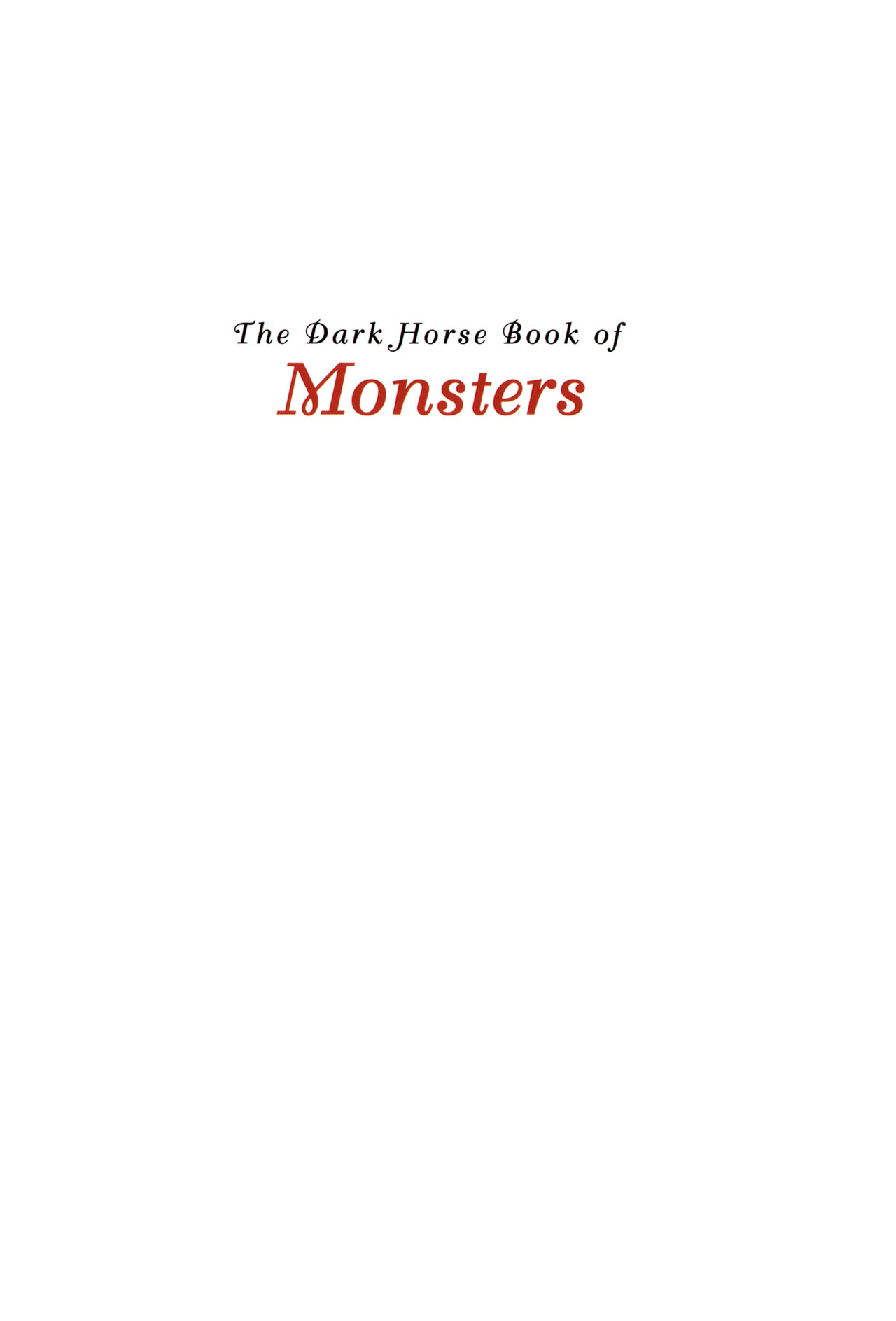 Read online The Dark Horse Book of Monsters comic -  Issue # TPB - 4