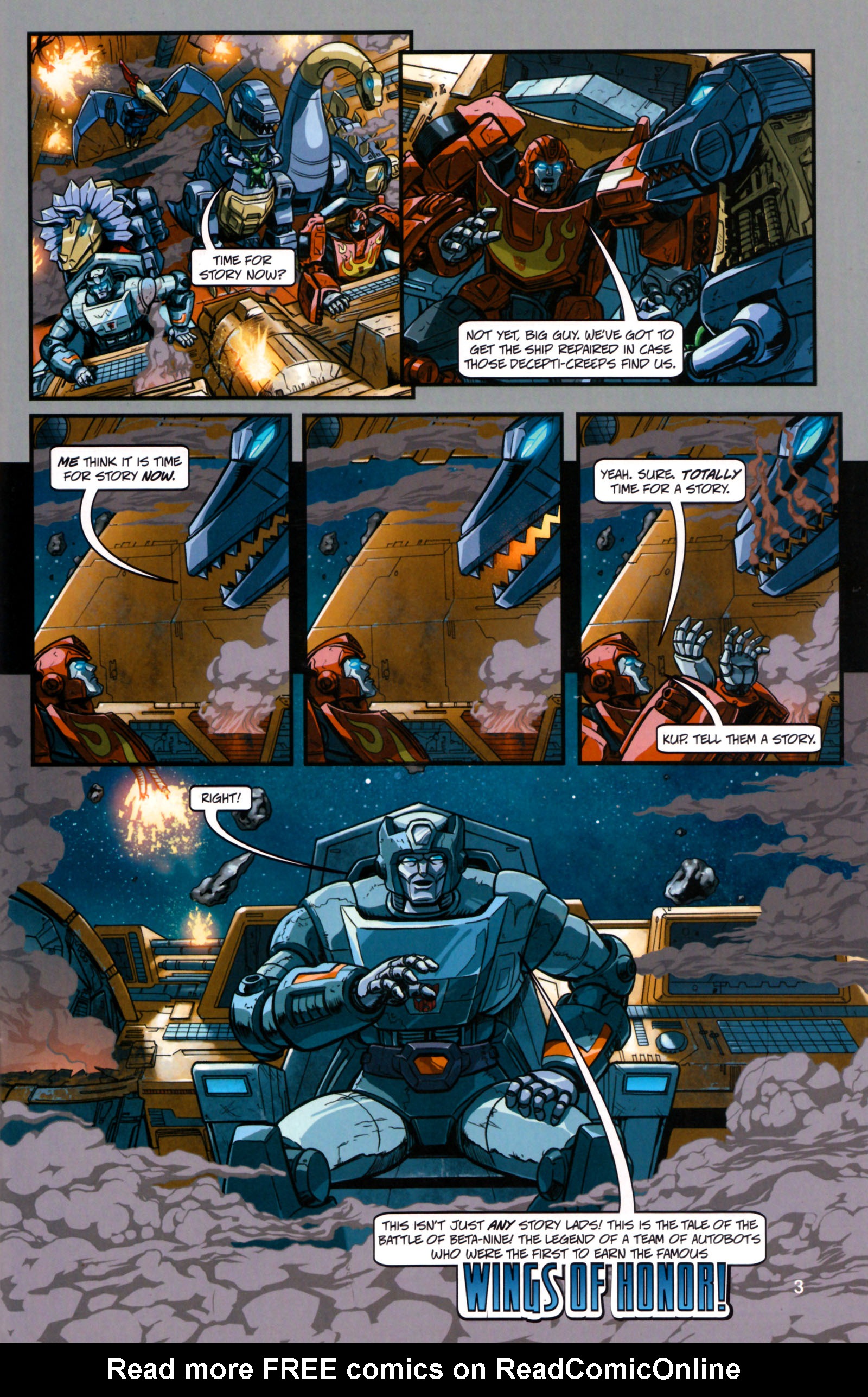 Read online Transformers: Timelines comic -  Issue #4 - 5