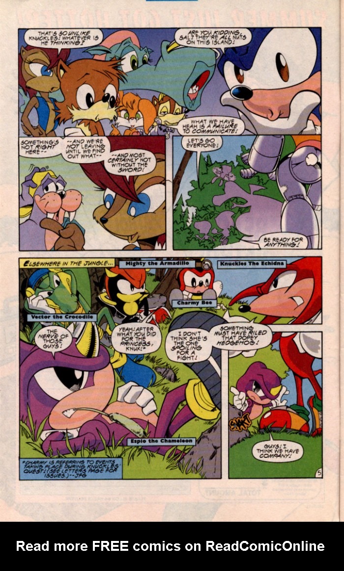 Read online Sonic Super Special comic -  Issue #1 - Sonic Vs. Knuckles Battle Royal - 8