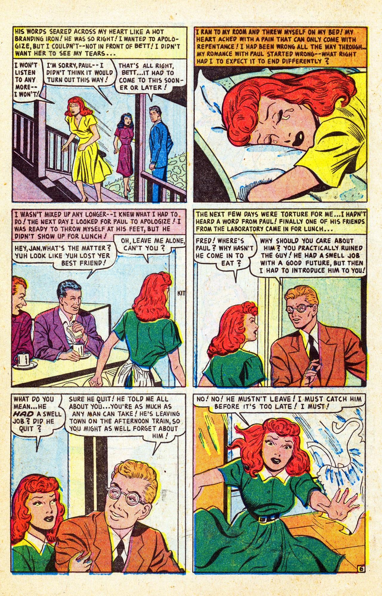 Read online Love Secrets (1949) comic -  Issue #1 - 16