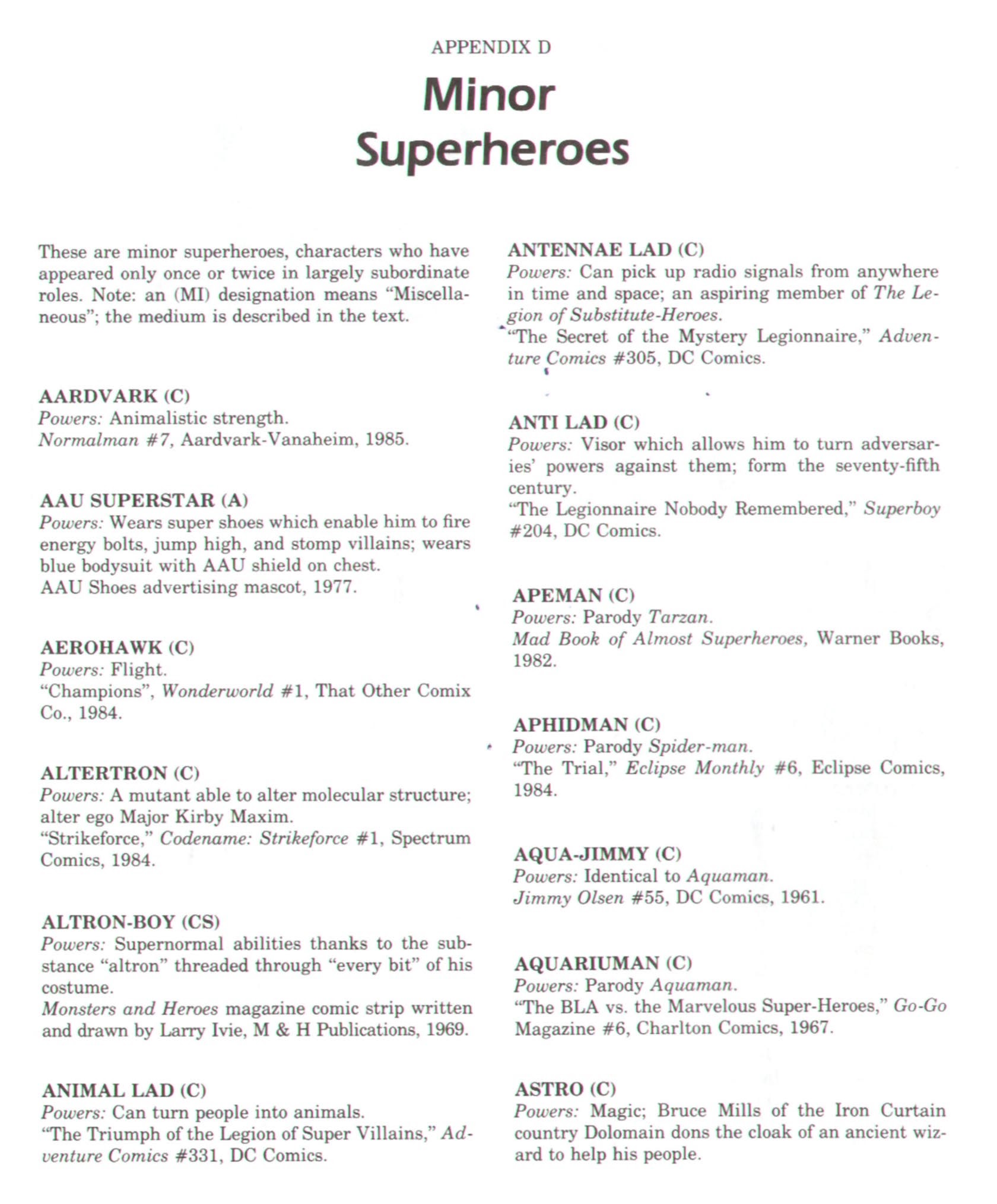 Read online The Encyclopedia of Superheroes comic -  Issue # TPB (Part 5) - 33