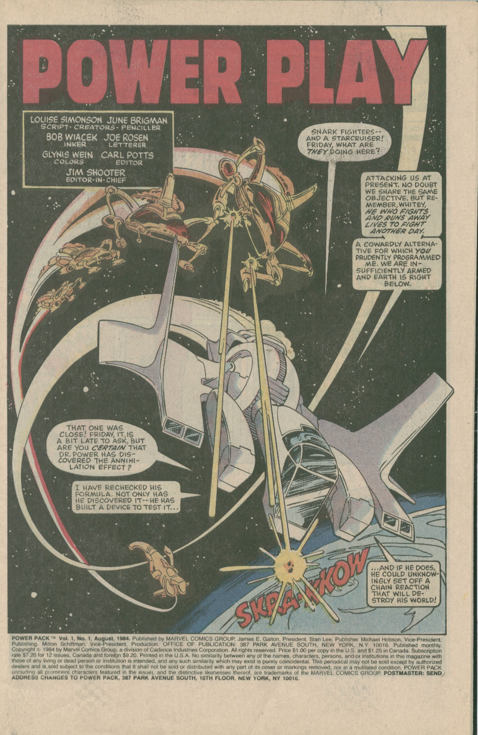 Read online Power Pack (1984) comic Issue 1