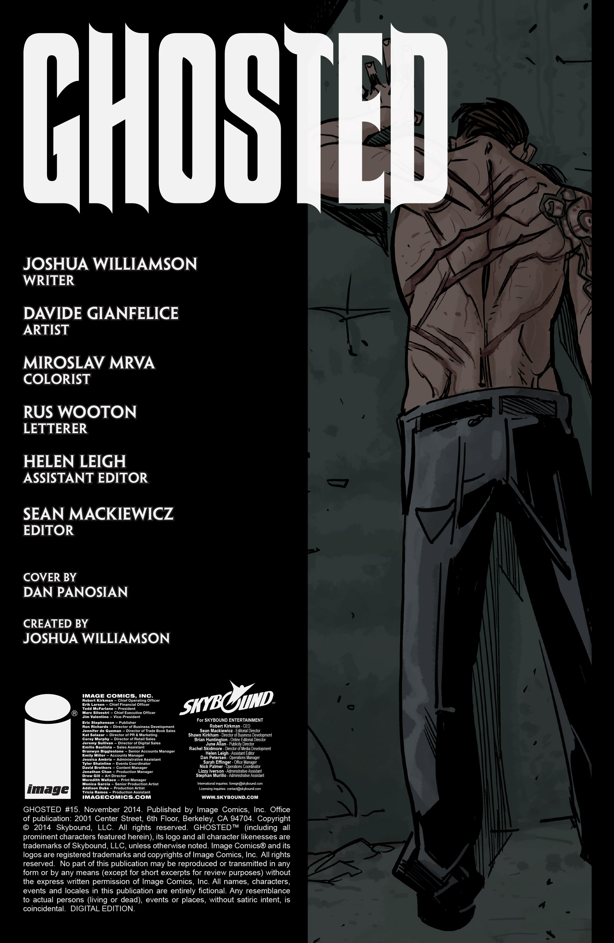 Read online Ghosted comic -  Issue #15 - 2