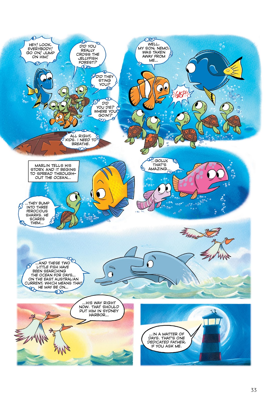 Disney/PIXAR Finding Nemo and Finding Dory: The Story of the Movies in Comics issue TPB - Page 33