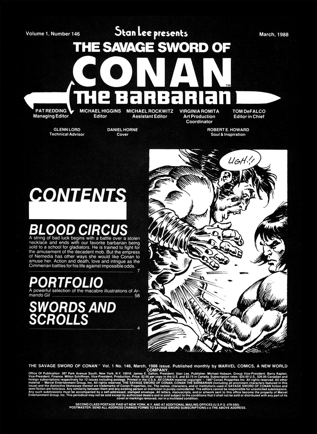 Read online The Savage Sword Of Conan comic -  Issue #146 - 2