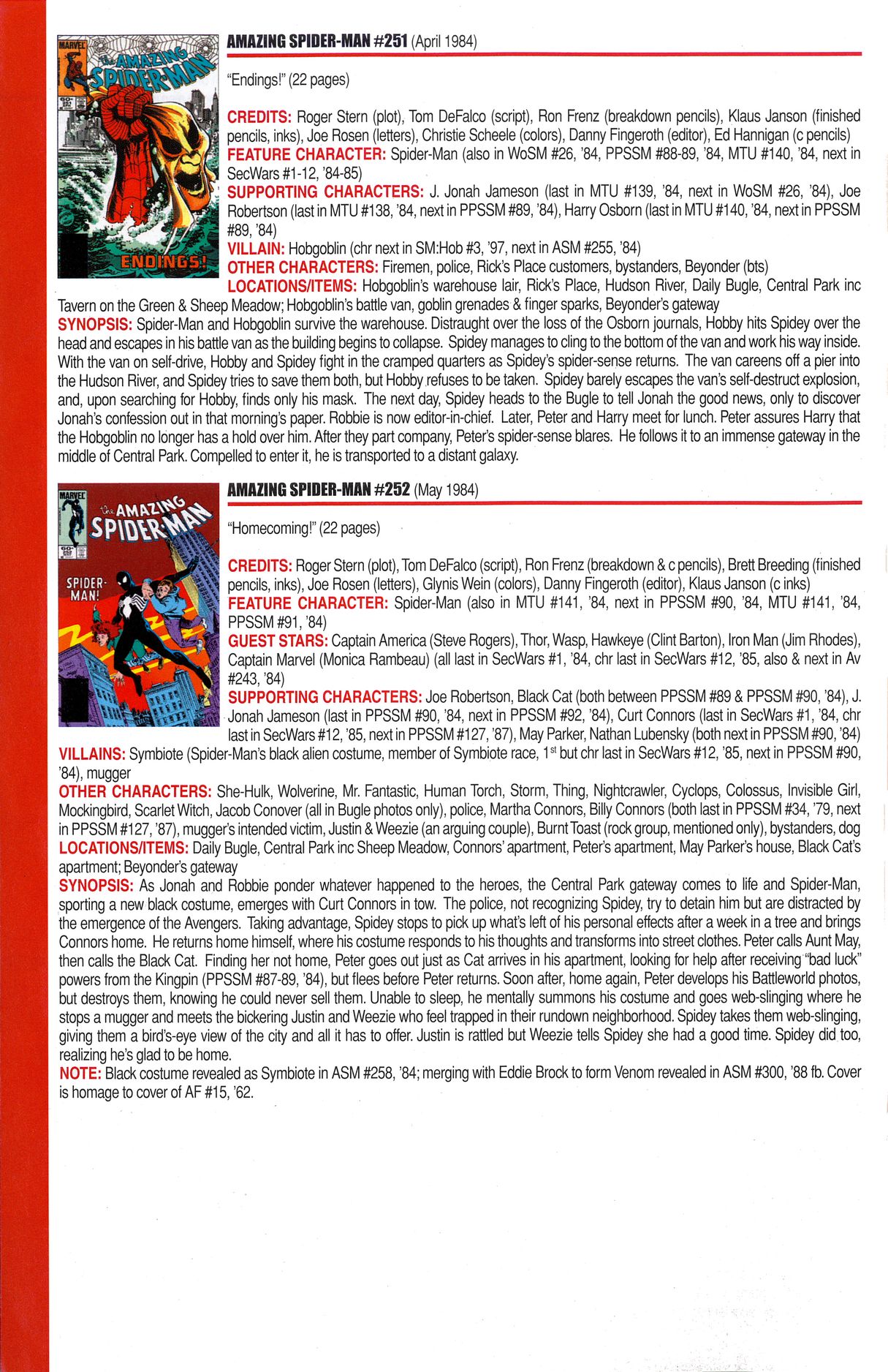 Read online Official Index to the Marvel Universe comic -  Issue #6 - 6