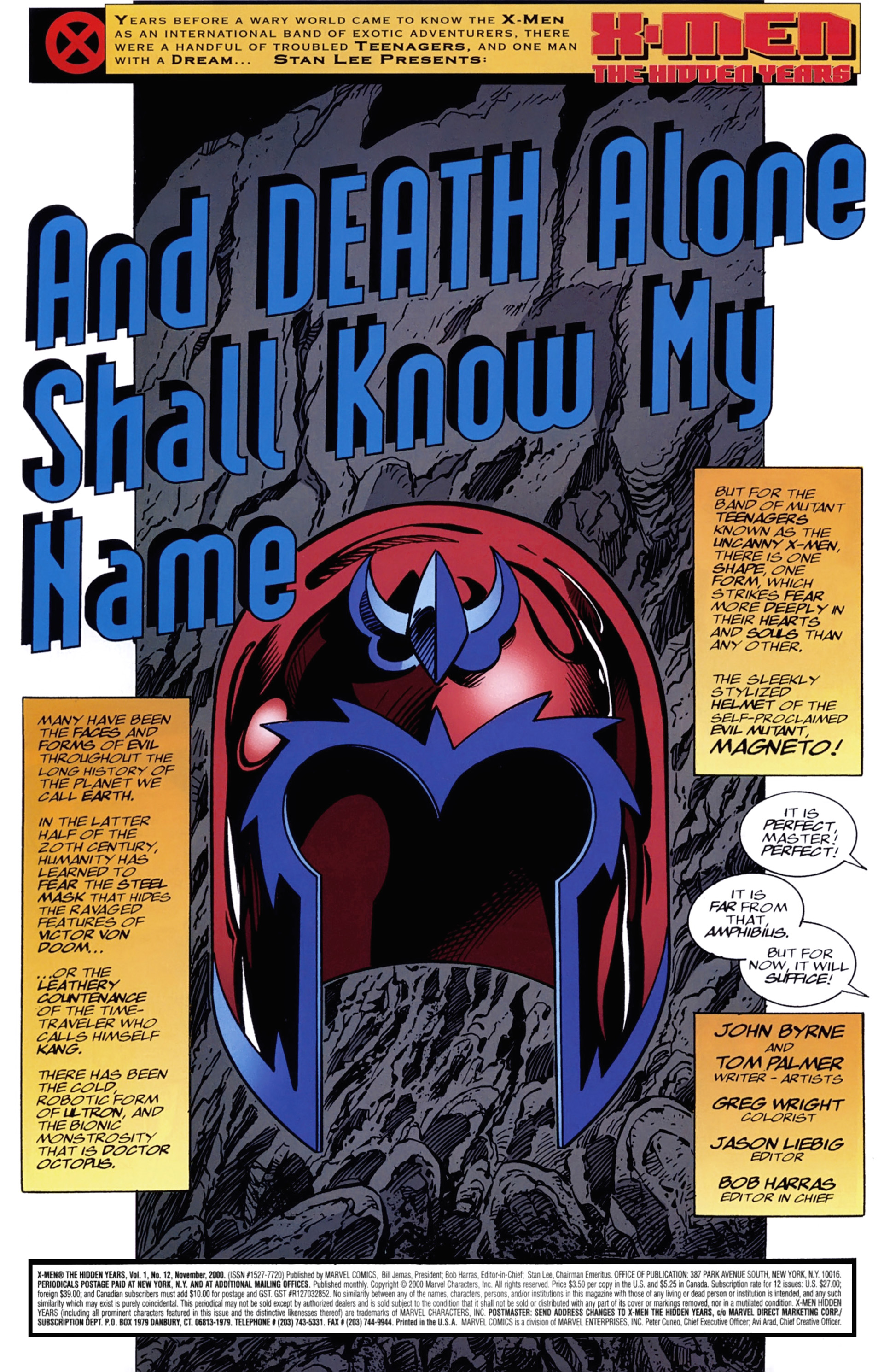 Read online X-Men: Hidden Years comic -  Issue #12 - 2