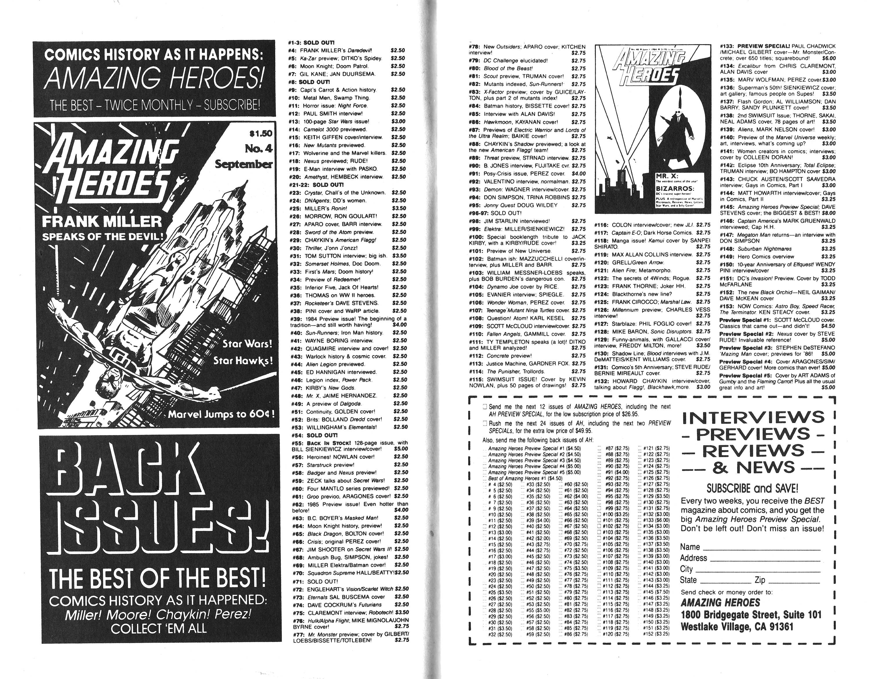 Read online Amazing Heroes comic -  Issue #149 - 11
