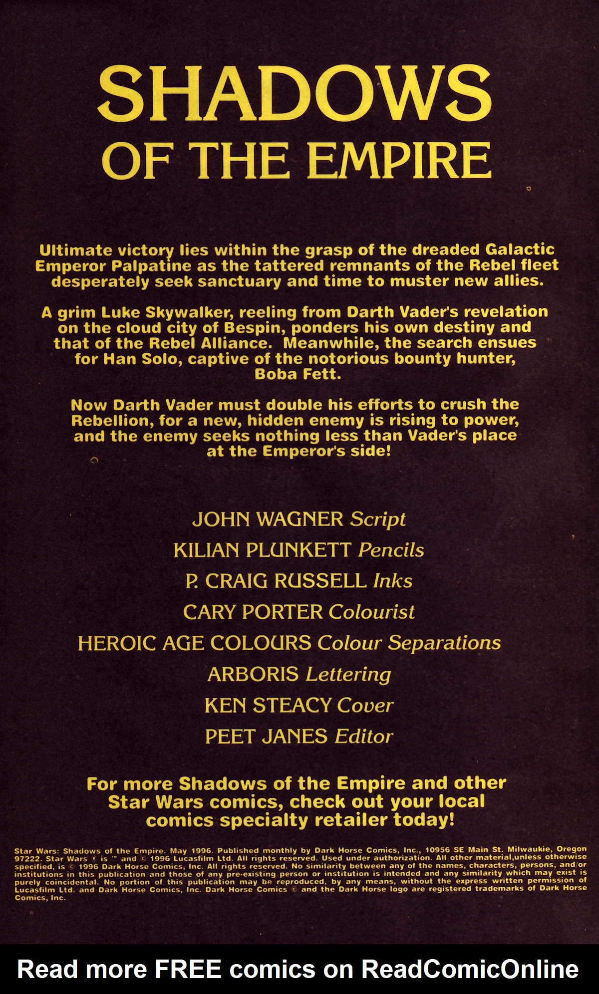 Read online Star Wars: Shadows of the Empire - Kenner Special comic -  Issue #1 - 2