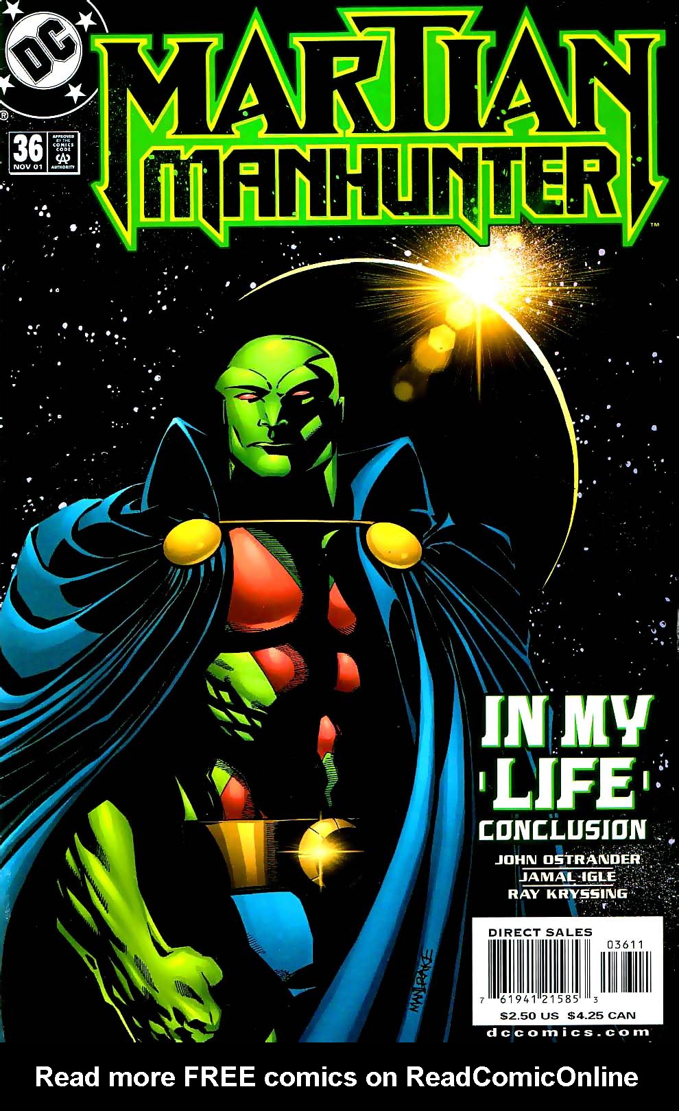 Read online Martian Manhunter (1998) comic -  Issue #36 - 1