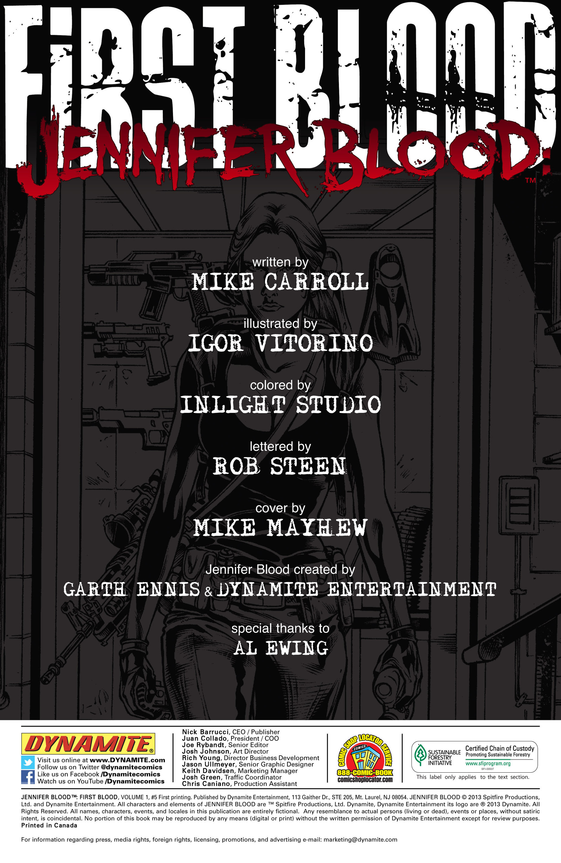 Read online Jennifer Blood: First Blood comic -  Issue #5 - 2
