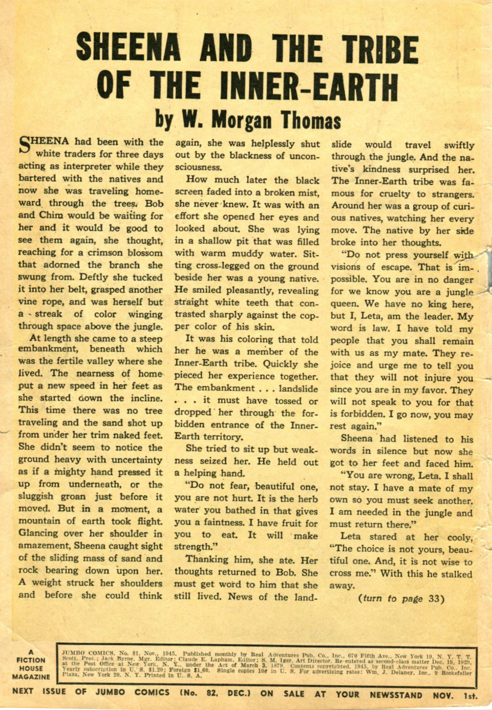 Read online Jumbo Comics comic -  Issue #81 - 2