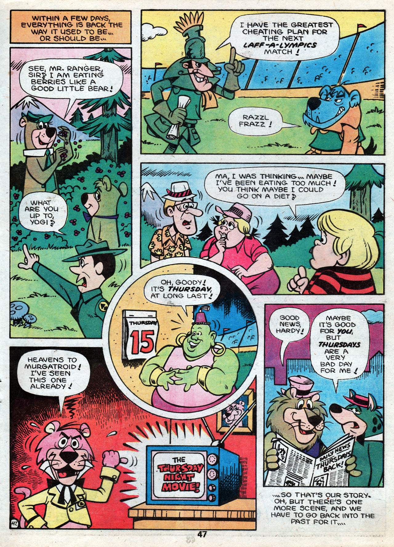 Read online Flintstones Visits Laff-A-Lympics comic -  Issue # Full - 49