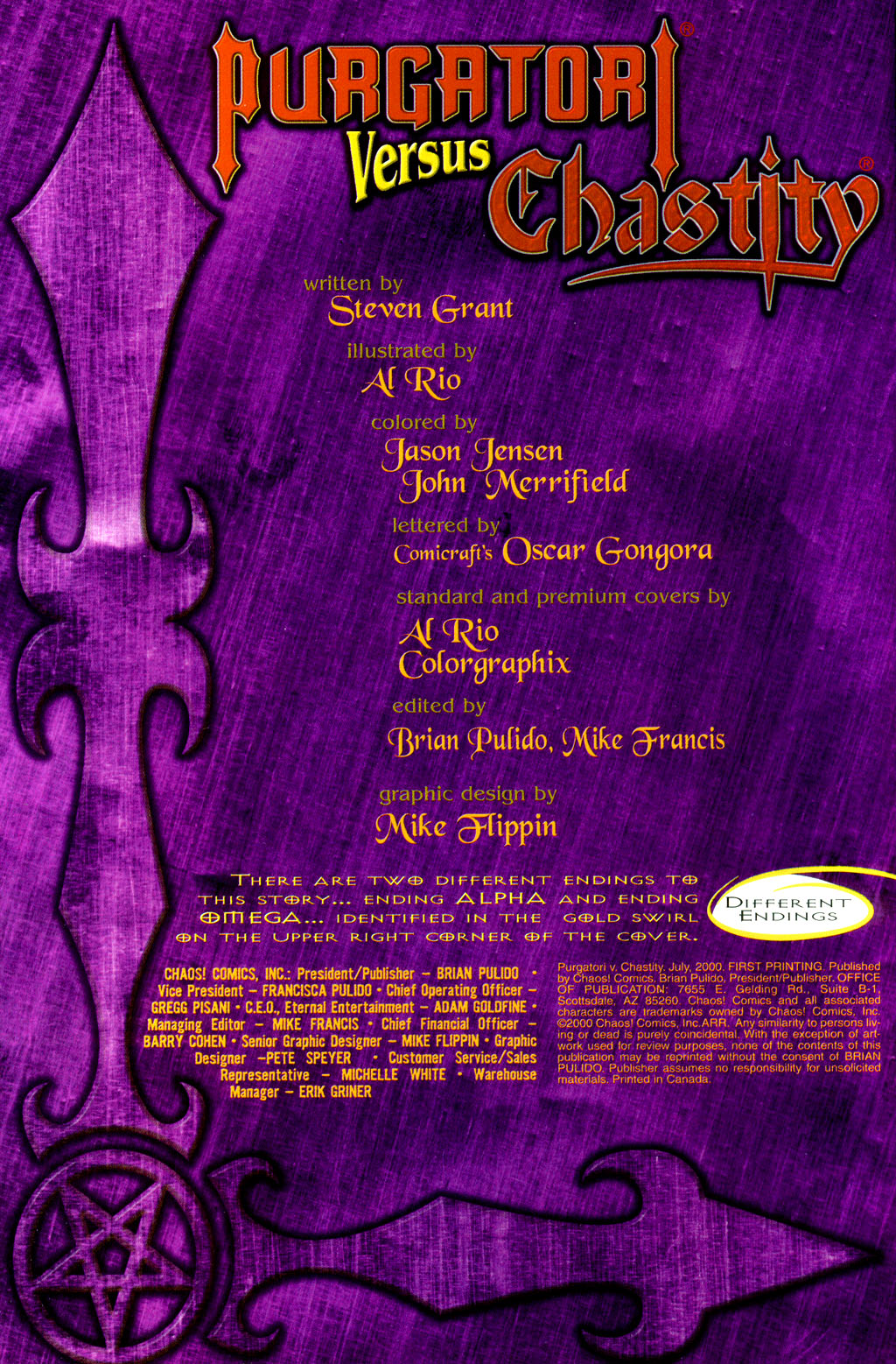 Read online Purgatori vs. Chastity comic -  Issue # Full - 2