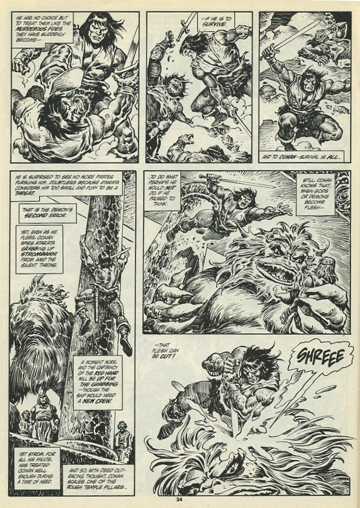 Read online The Savage Sword Of Conan comic -  Issue #198 - 36
