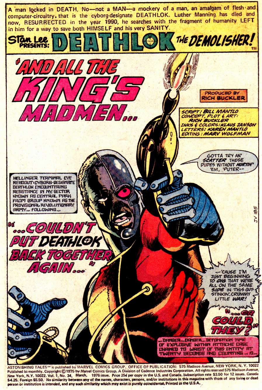 Read online Astonishing Tales (1970) comic -  Issue #34 - 2