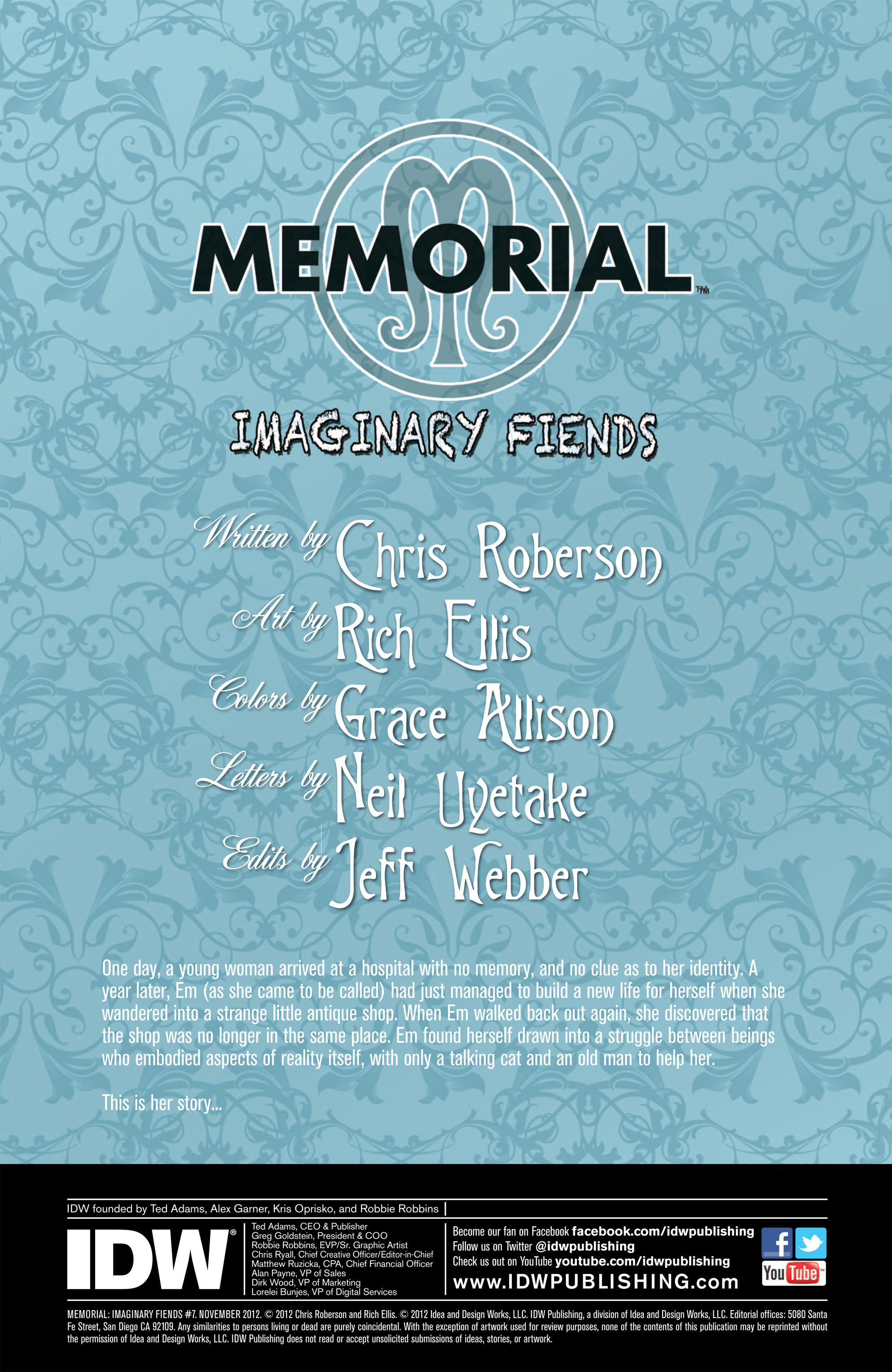 Read online Memorial: Imaginary Fiends comic -  Issue #7 - 2