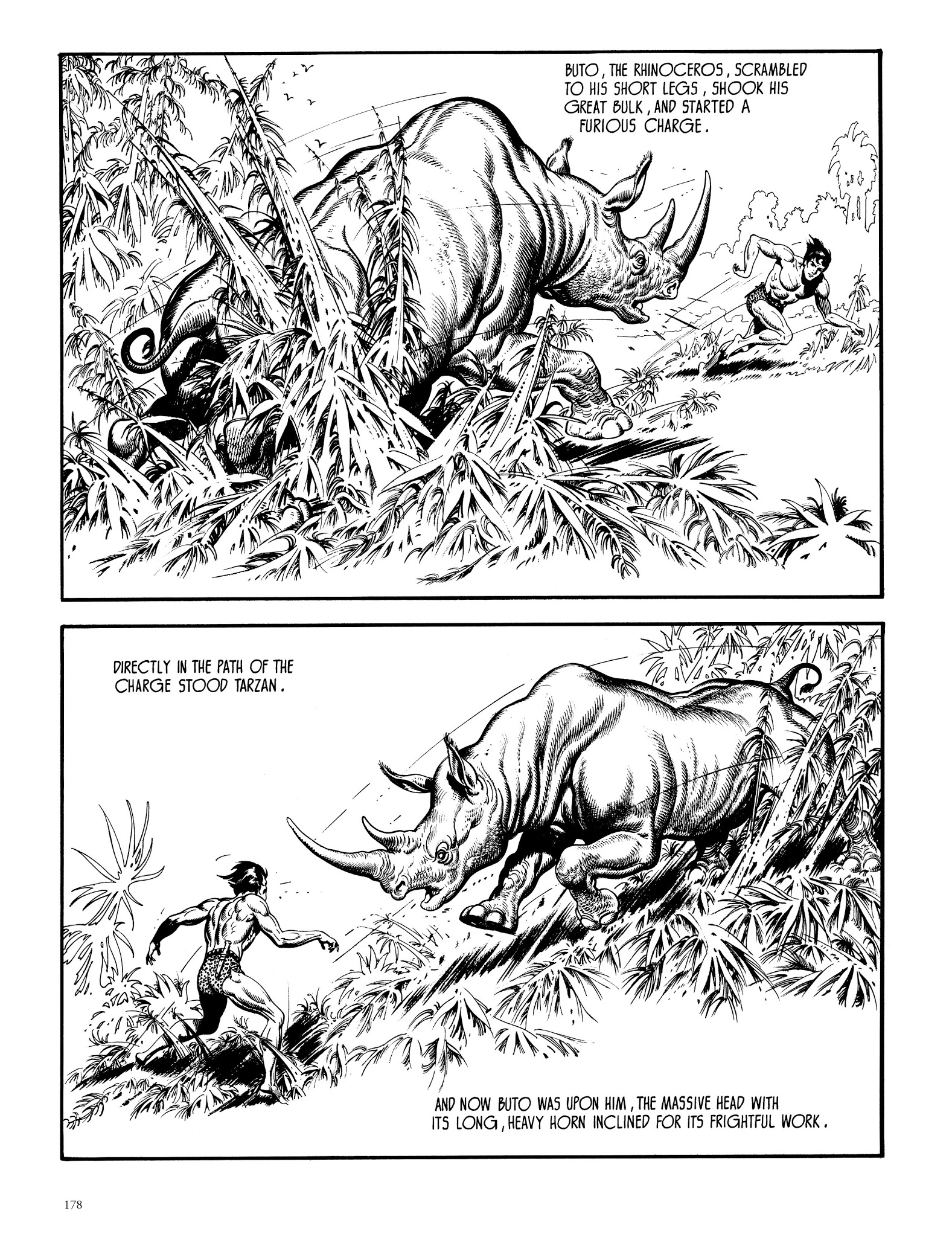 Read online Edgar Rice Burroughs' Tarzan: Burne Hogarth's Lord of the Jungle comic -  Issue # TPB - 177
