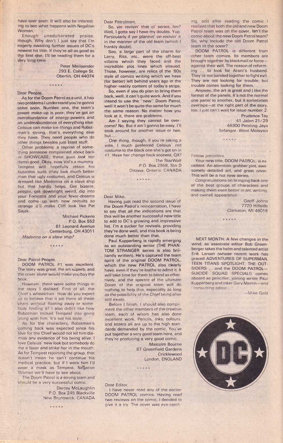 Read online Doom Patrol (1987) comic -  Issue #5 - 25