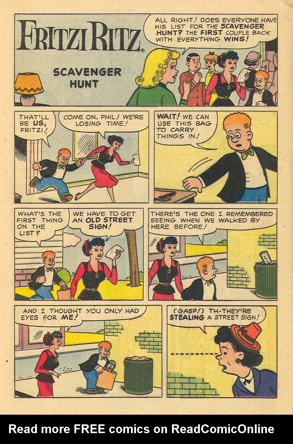 Read online Fritzi Ritz (1953) comic -  Issue #57 - 12