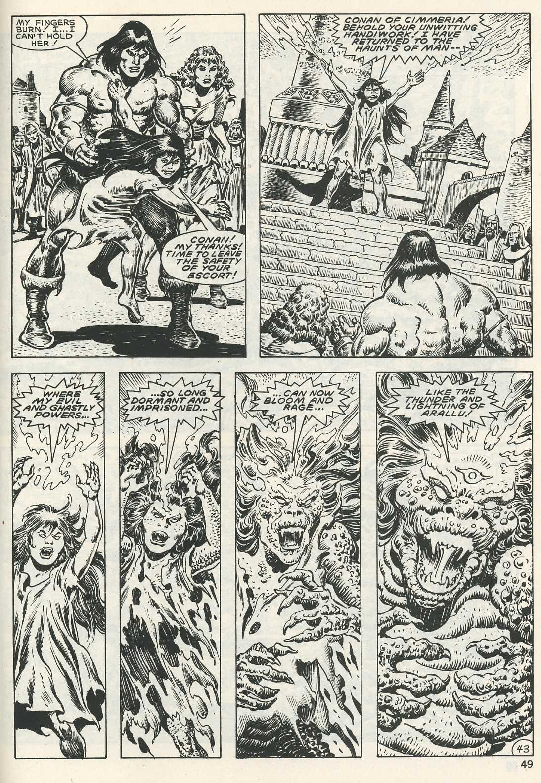 Read online The Savage Sword Of Conan comic -  Issue #123 - 49