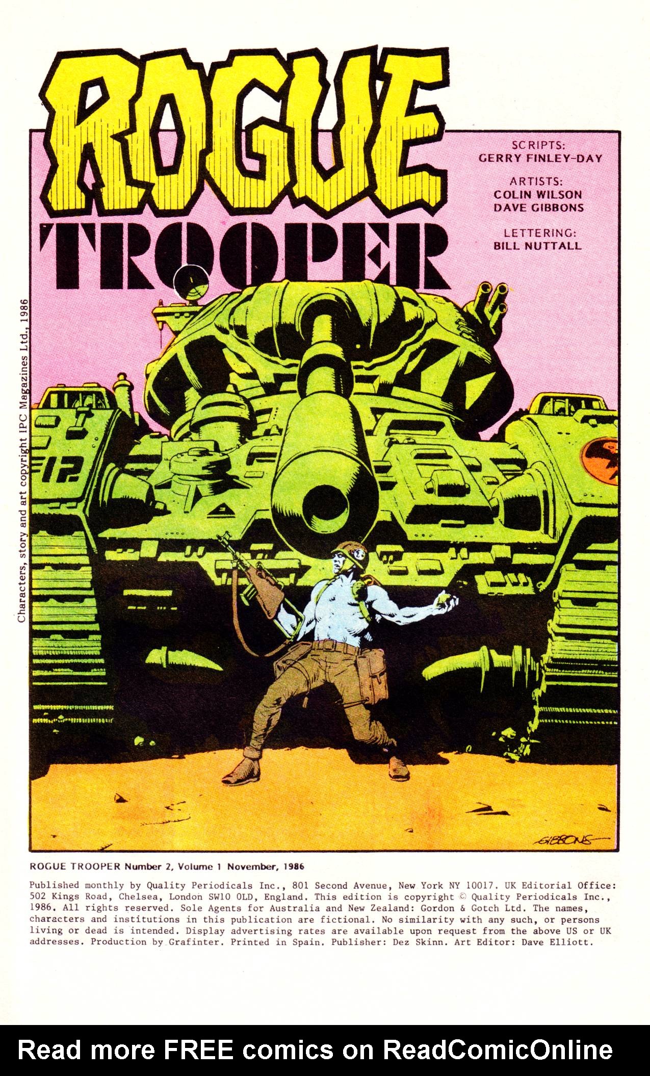 Read online Rogue Trooper (1986) comic -  Issue #2 - 3
