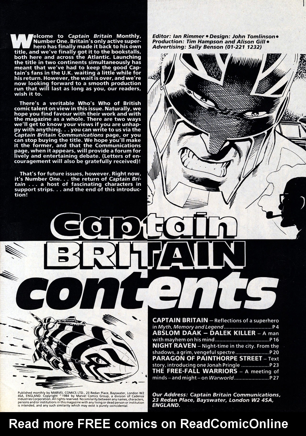 Read online Captain Britain (1985) comic -  Issue #1 - 3