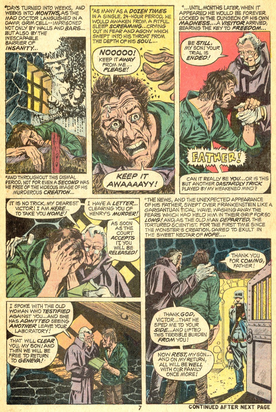 Read online Frankenstein (1973) comic -  Issue #3 - 7