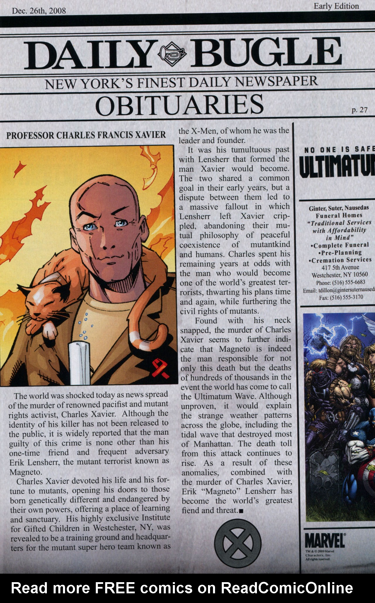 Read online Ultimatum: X-Men Requiem comic -  Issue # Full - 31
