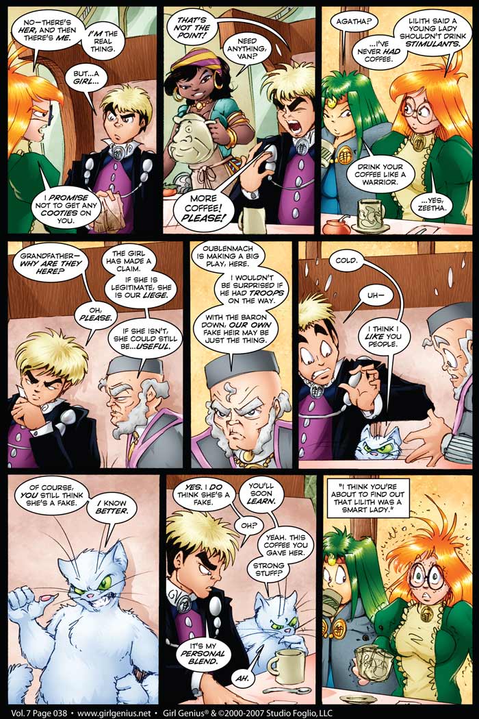 Read online Girl Genius (2002) comic -  Issue #7 - 38
