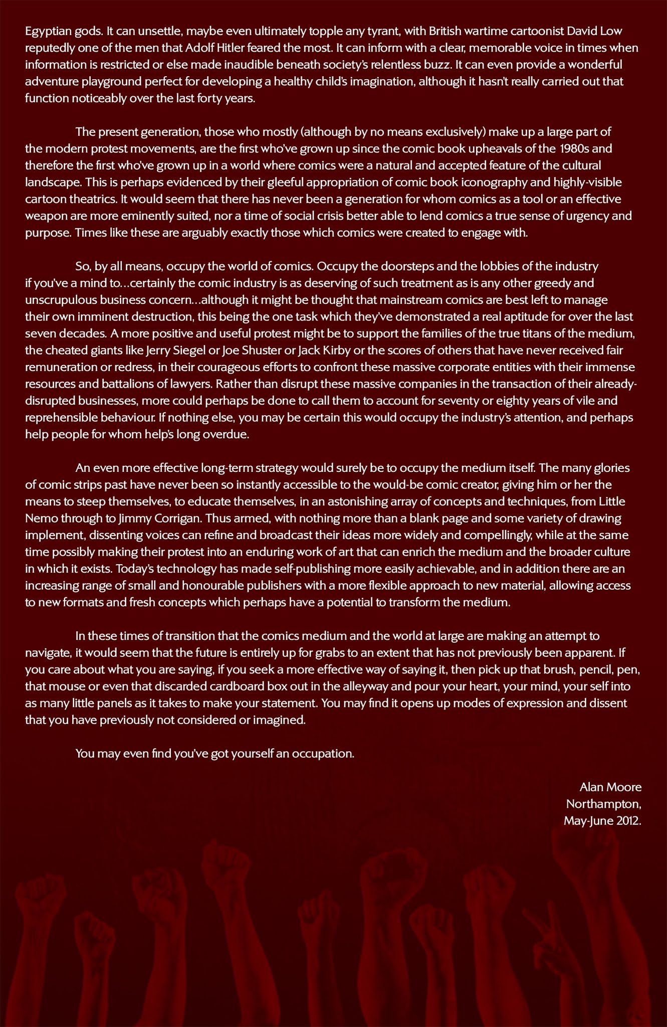Read online Occupy Comics comic -  Issue #3 - 38