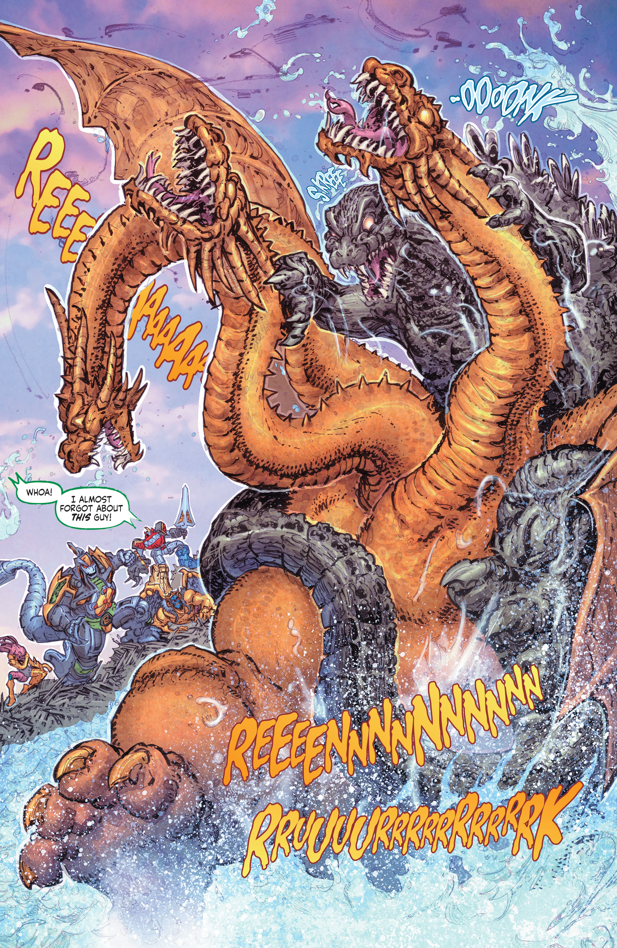 Read online Godzilla vs. The Mighty Morphin Power Rangers comic -  Issue #5 - 7