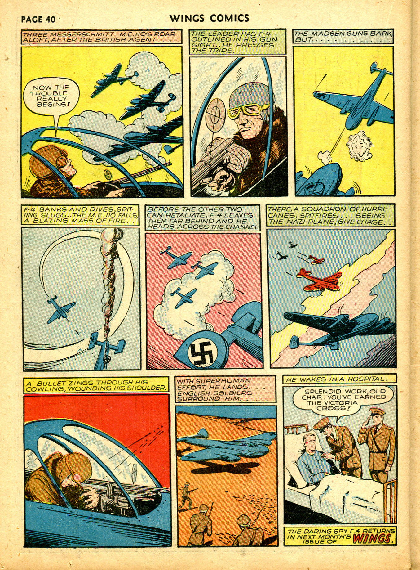 Read online Wings Comics comic -  Issue #6 - 42