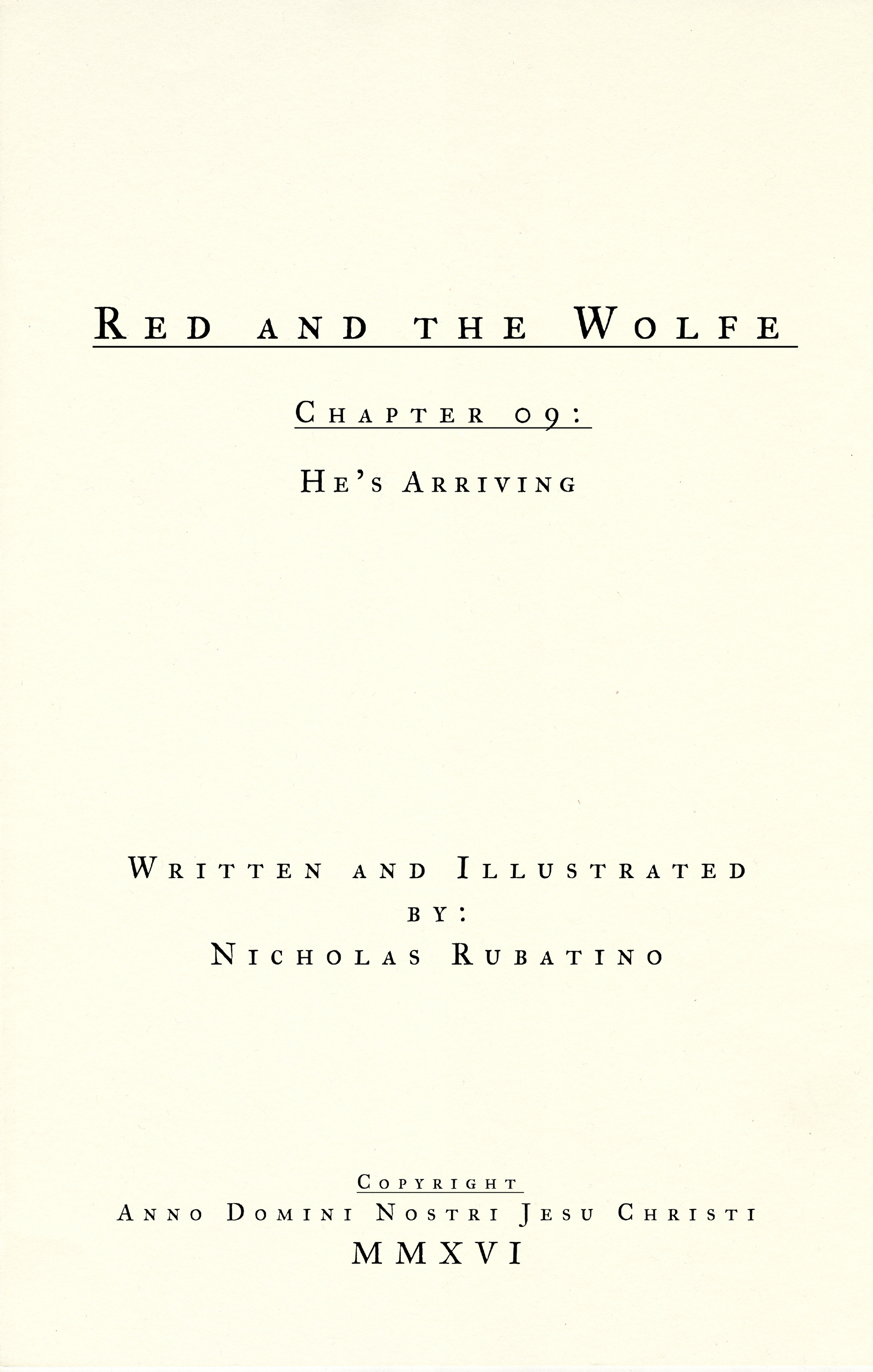 Read online Red and the Wolfe comic -  Issue #9 - 2