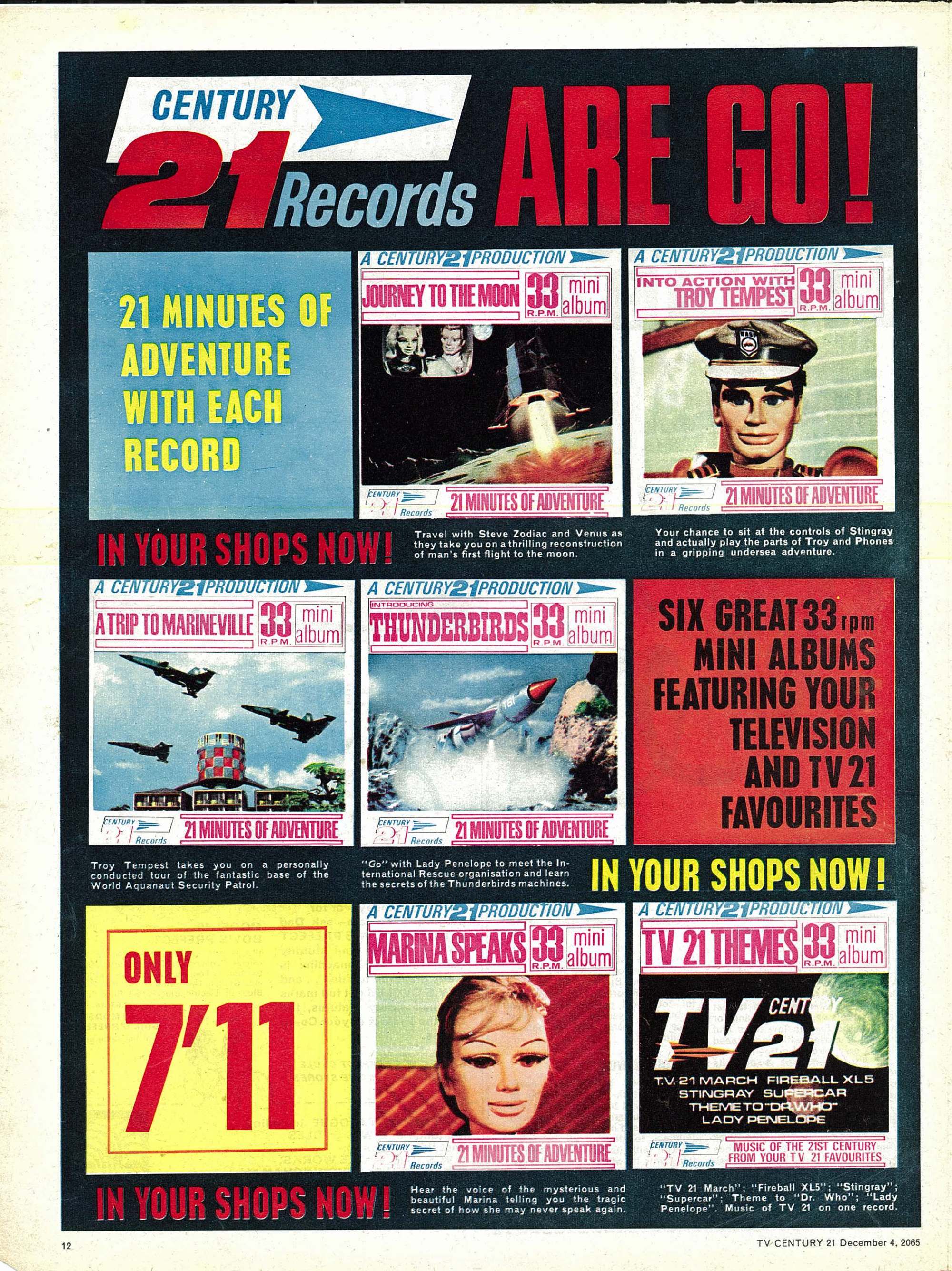Read online TV Century 21 (TV 21) comic -  Issue #46 - 12