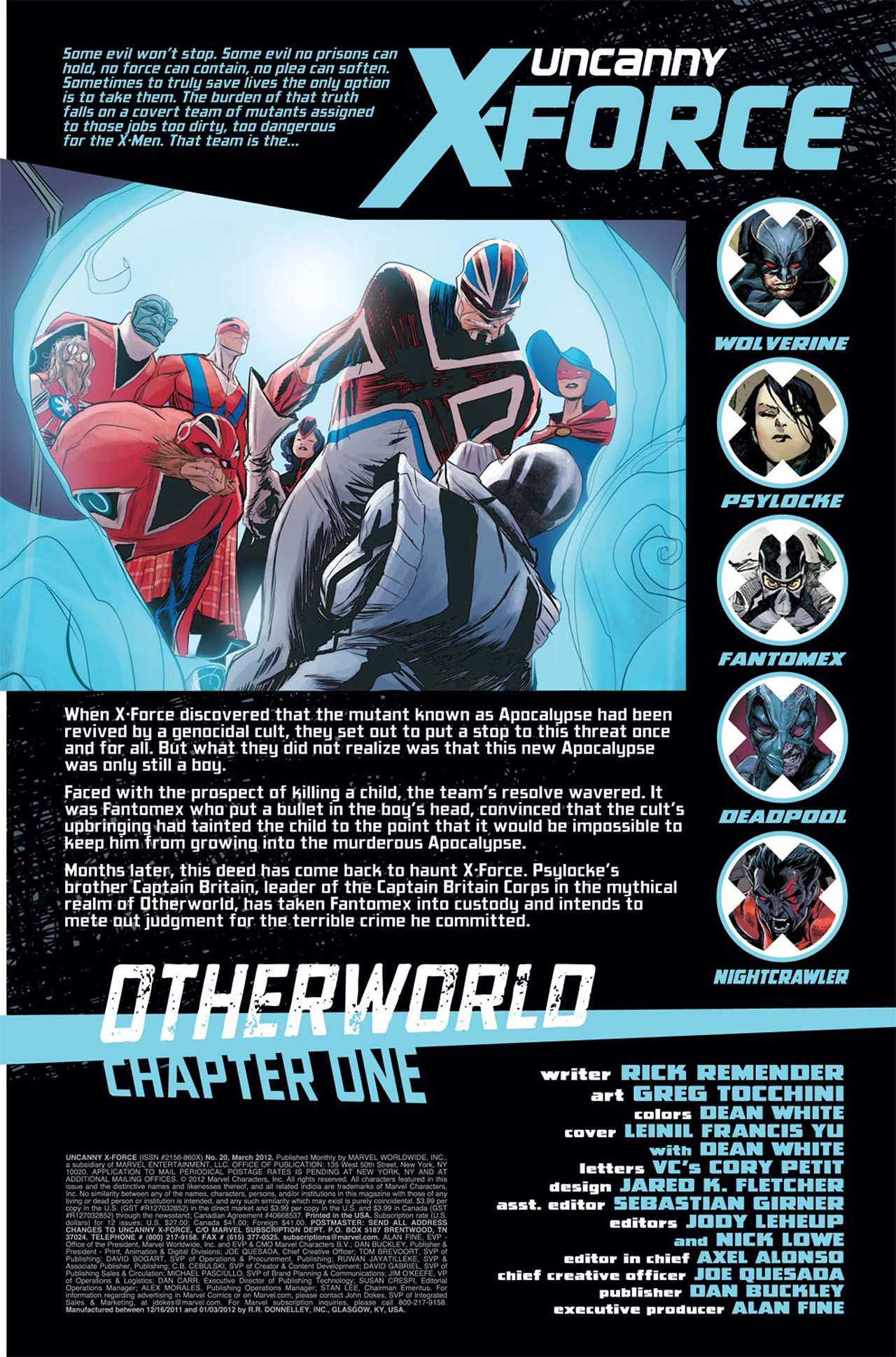 Read online Uncanny X-Force (2010) comic -  Issue #20 - 2